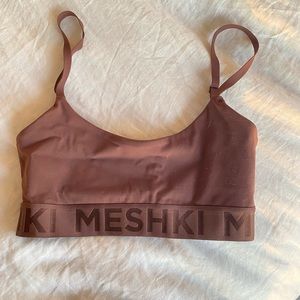 Meshki Chocolate Brown Sports Bra Size Small